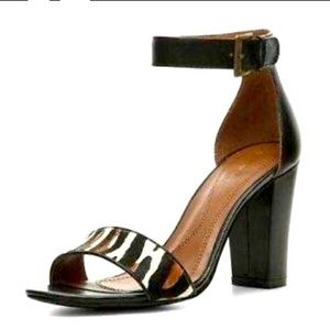 Tahari May Pony Hair Strappy Sandal Heel Size 9